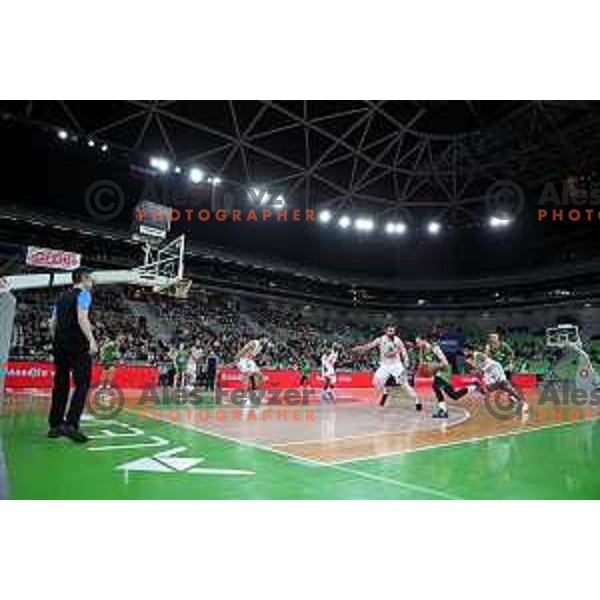 Of Cedevita Olimpija in action during 7days EuroCup regular season basketball match between Cedevita Olimpija and Buducnost Vol in Stozice, Arena, Ljubljana, Slovenia on March 8, 2022