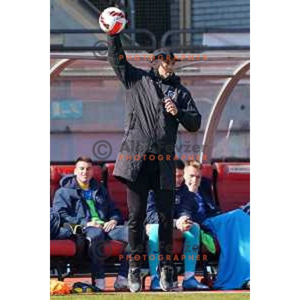 Head coach Dejan Grabic during Prva Liga Telemach 2021-2022 football match between Bravo and Tabor CB 24 Sezana in Ljubljana , Slovenia on March 9, 2022