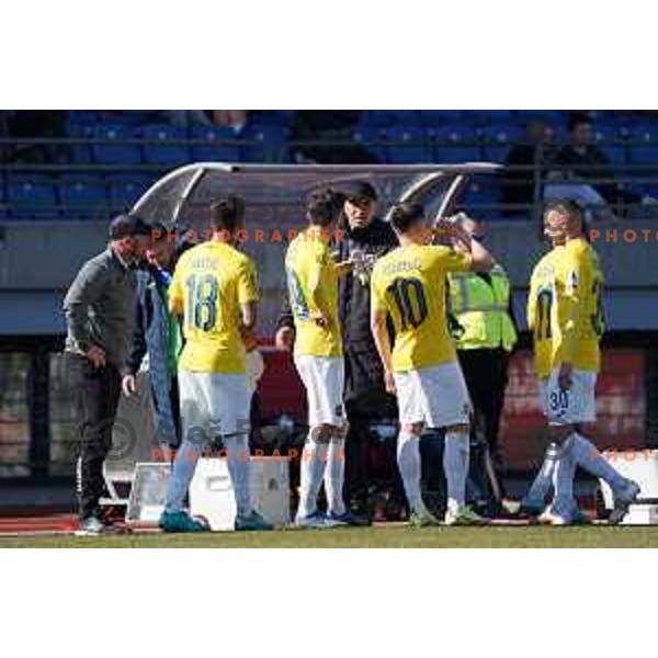 Head coach Dejan Grabic during Prva Liga Telemach 2021-2022 football match between Bravo and Tabor CB 24 Sezana in Ljubljana , Slovenia on March 9, 2022