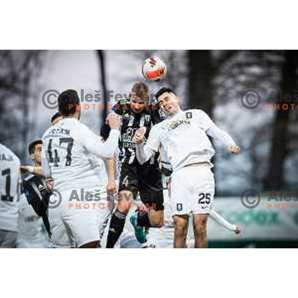 Gregor Balazic in action during Prva liga Telemach football match between NS Mura and Olimpija in Fazanerija, Murska Sobota, Slovenia on March 10, 2022. Photo: Jure Banfi/www.alesfevzer.com
