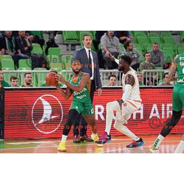 Jacob Pullen of Cedevita Olimpija in action during 7days EuroCup regular season basketball match between Cedevita Olimpija and Promitheas in Stozice, Arena, Ljubljana, Slovenia on March 10, 2022