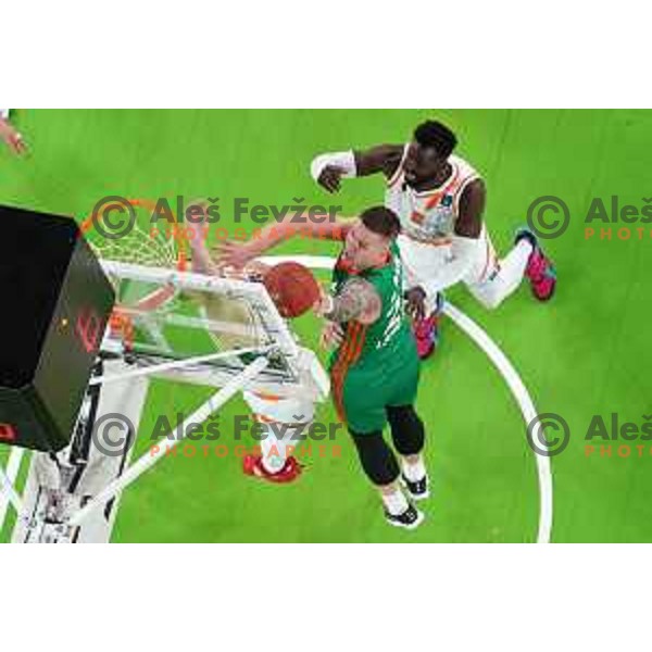 Alen Omic of Cedevita Olimpija in action during 7days EuroCup regular season basketball match between Cedevita Olimpija and Promitheas in Stozice, Arena, Ljubljana, Slovenia on March 10, 2022