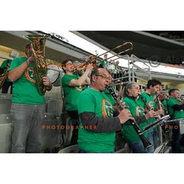 of Cedevita Olimpija in action during 7days EuroCup regular season basketball match between Cedevita Olimpija and Promitheas in Stozice, Arena, Ljubljana, Slovenia on March 10, 2022