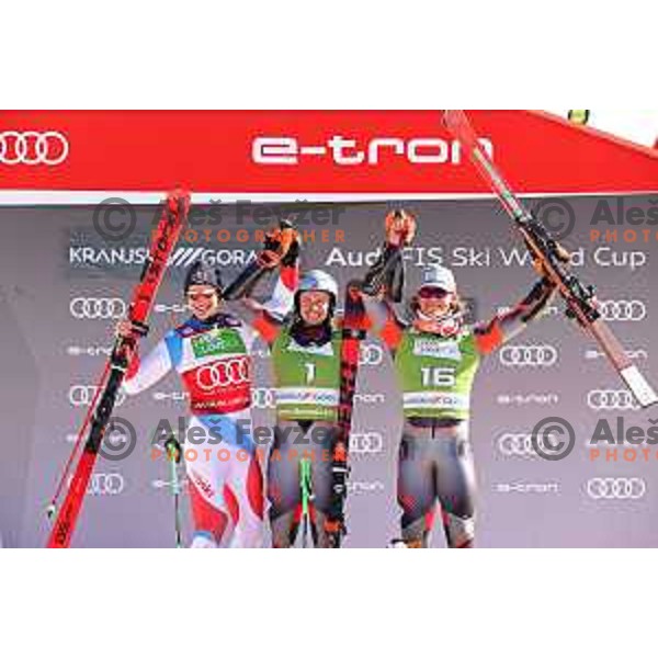 Henrik Kristoffersen (NOR), winner of AUDI FIS Ski World Cup Giant Slalom for 61.Vitranc Cup in Kranjska gora, Slovenia on March 12, 2022