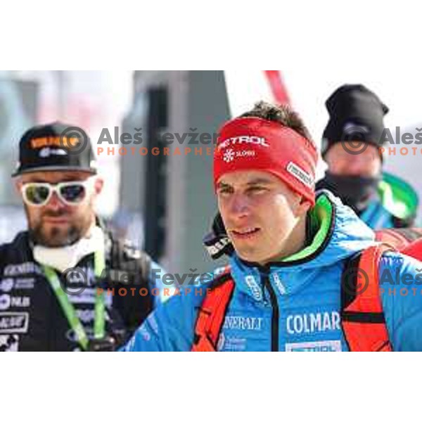 Zan Kranjec at AUDI FIS Ski World Cup Giant Slalom for 61.Vitranc Cup in Kranjska gora, Slovenia on March 12, 2022