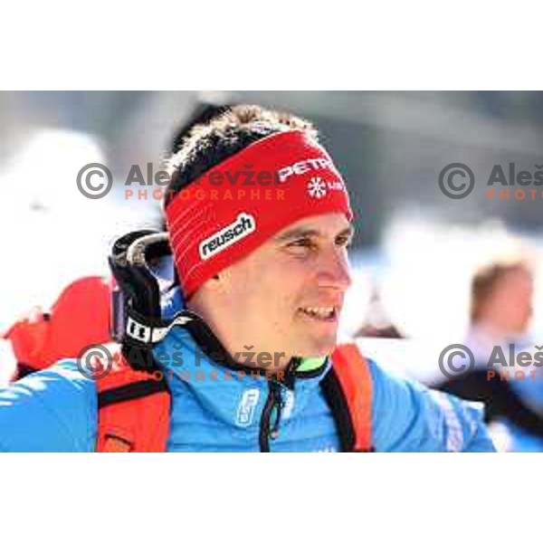 Zan Kranjec at AUDI FIS Ski World Cup Giant Slalom for 61.Vitranc Cup in Kranjska gora, Slovenia on March 12, 2022