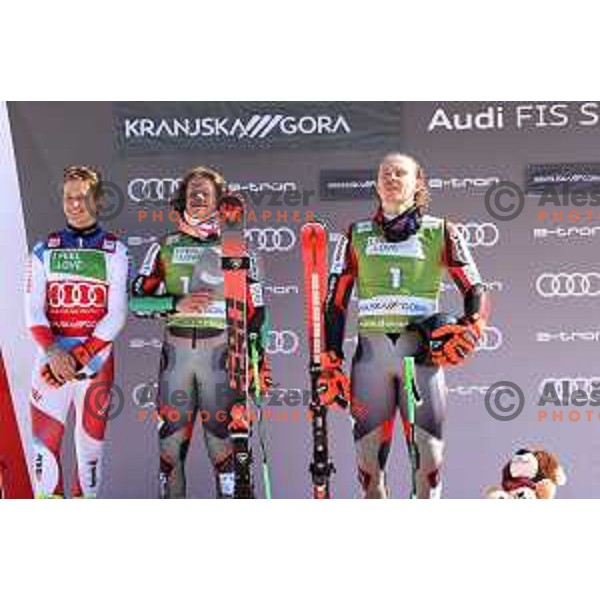 Henrik Kristoffersen (NOR), winner of AUDI FIS Ski World Cup Giant Slalom for 61.Vitranc Cup in Kranjska gora, Slovenia on March 12, 2022