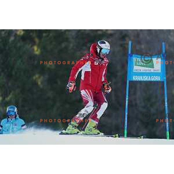 course inspection of AUDI FIS Ski World Cup Giant Slalom for 61.Vitranc Cup in Kranjska gora, Slovenia on March 13, 2022