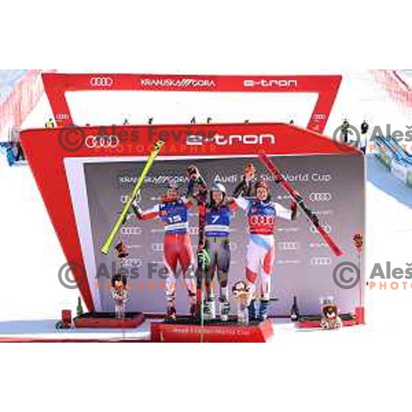 Henrik Kristoffersen (NOR), winner of AUDI FIS Ski World Cup Giant Slalom for 61.Vitranc Cup in Kranjska gora, Slovenia on March 13, 2022