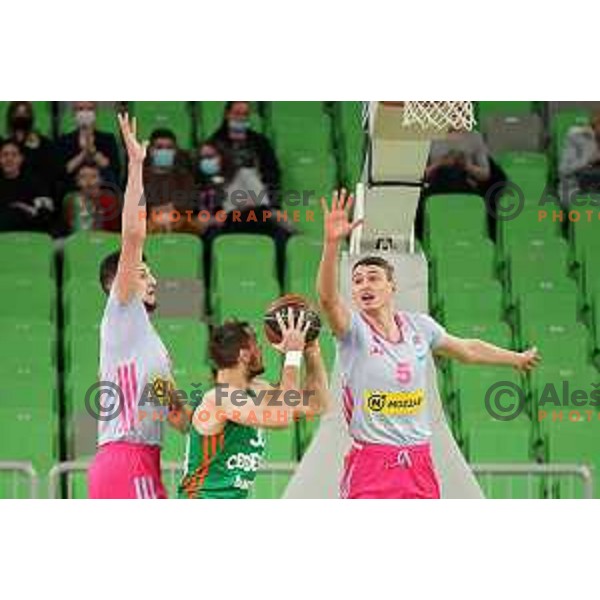 Zoran Dragic in action during ABA league regular season basketball match between Cedevita Olimpija and Mega Mozart in Stozice, Arena, Ljubljana, Slovenia on March 13, 2022