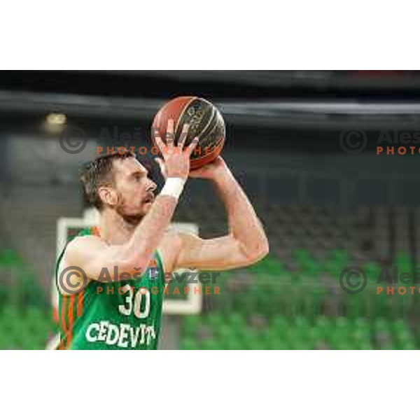 Zoran Dragic in action during ABA league regular season basketball match between Cedevita Olimpija and Mega Mozart in Stozice, Arena, Ljubljana, Slovenia on March 13, 2022