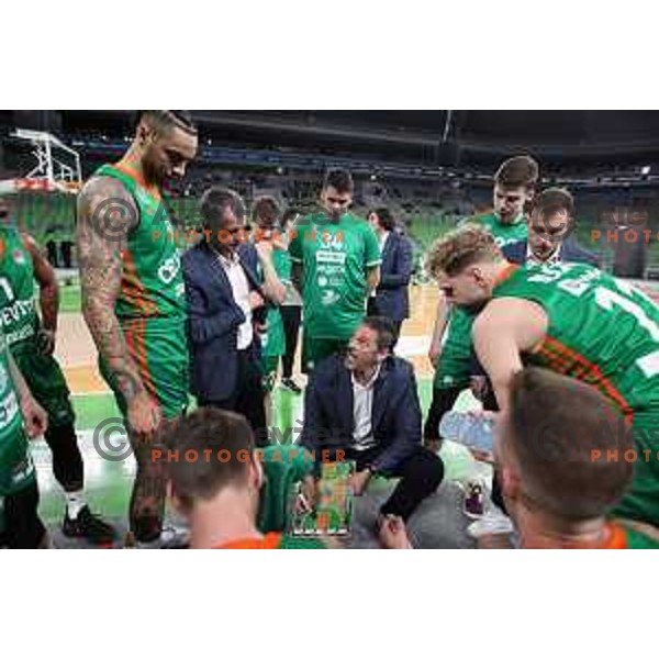 in action during ABA league regular season basketball match between Cedevita Olimpija and Mega Mozart in Stozice, Arena, Ljubljana, Slovenia on March 13, 2022