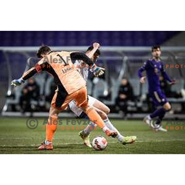 in action during Prva liga Telemach football match between Maribor and NS Mura in Ljudski vrt, Maribor, Slovenia on March 13, 2022. Photo: Jure Banfi/www.alesfevzer.com
