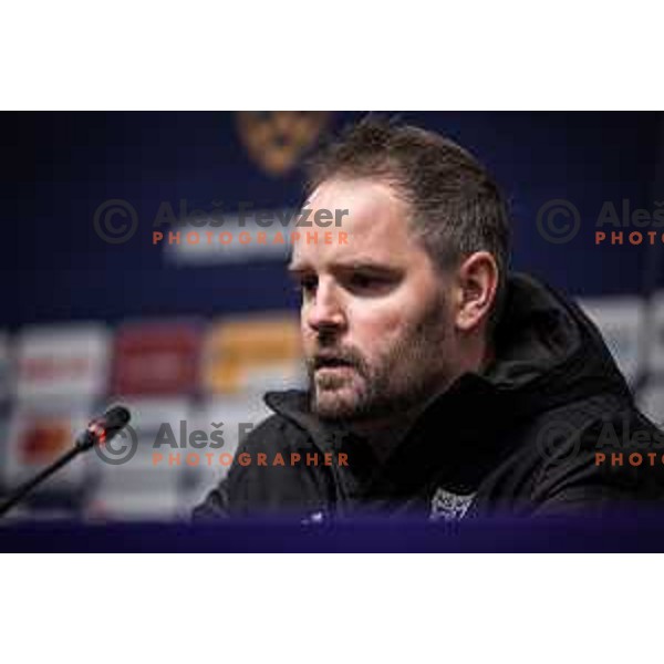 Damir Contala, head coach of NS Mura during press conference after Prva liga Telemach football match between Maribor and NS Mura in Ljudski vrt, Maribor, Slovenia on March 13, 2022. Photo: Jure Banfi/www.alesfevzer.com