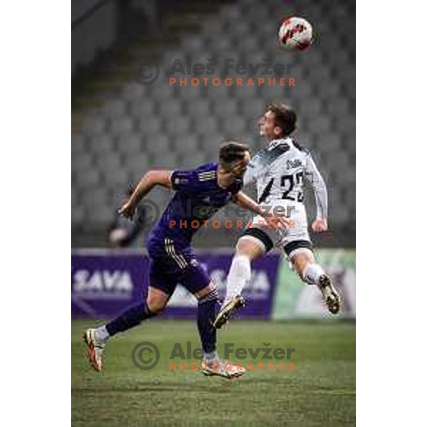 in action during Prva liga Telemach football match between Maribor and NS Mura in Ljudski vrt, Maribor, Slovenia on March 13, 2022. Photo: Jure Banfi/www.alesfevzer.com