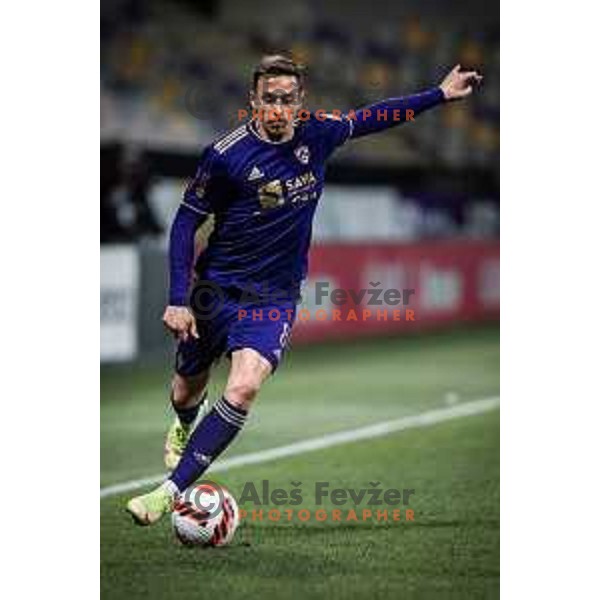 Marko Alvir in action during Prva liga Telemach football match between Maribor and NS Mura in Ljudski vrt, Maribor, Slovenia on March 13, 2022. Photo: Jure Banfi/www.alesfevzer.com