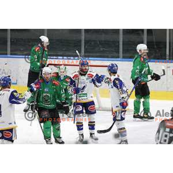 of SZ Olimpija in action during IceHL quarter-final match between SZ Olimpija and VSV in Ljubljana, Slovenia on March 15, 2022