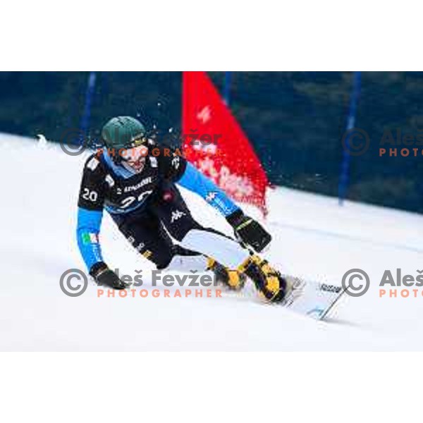 at FIS Snowboard World Cup Parallel Giant Slalom at Rogla Ski resort, Slovenia on March 16, 2022