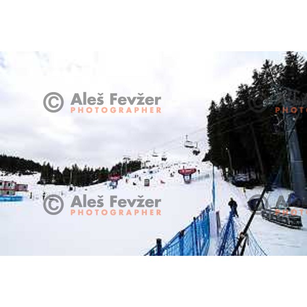 competes at FIS Snowboard World Cup Parallel Giant Slalom at Rogla Ski resort, Slovenia on March 16, 2022