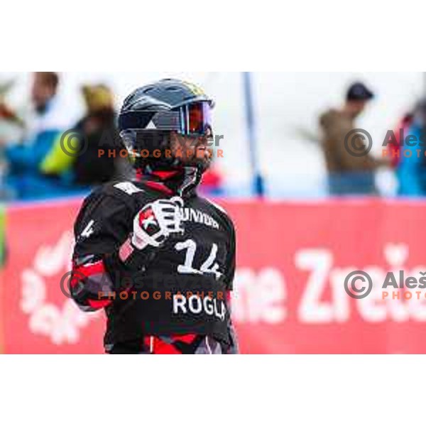 competes at FIS Snowboard World Cup Parallel Giant Slalom at Rogla Ski resort, Slovenia on March 16, 2022