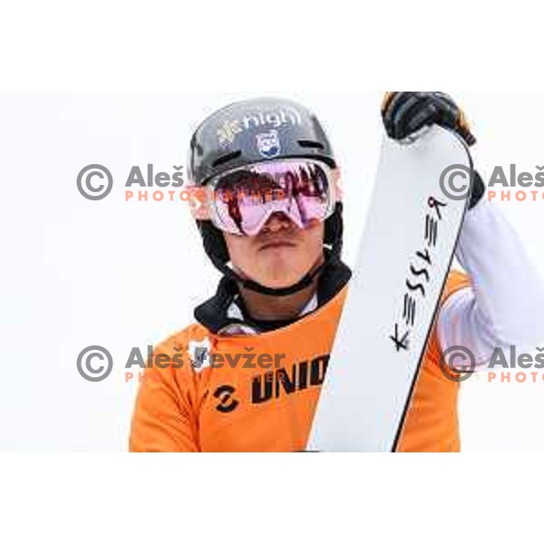 competes at FIS Snowboard World Cup Parallel Giant Slalom at Rogla Ski resort, Slovenia on March 16, 2022