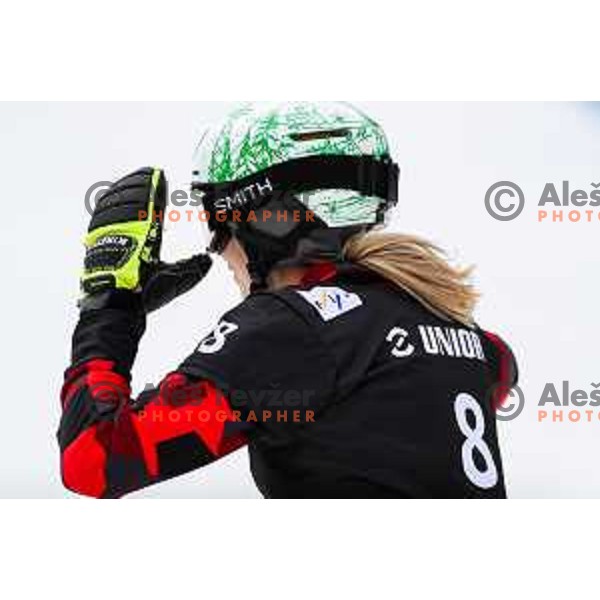competes at FIS Snowboard World Cup Parallel Giant Slalom at Rogla Ski resort, Slovenia on March 16, 2022