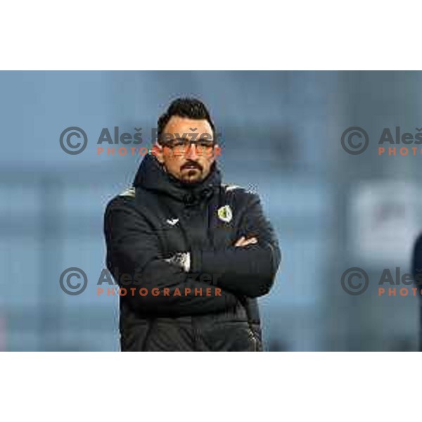 Nermin Basic, head coach of Kalcer Radomlje during Prva Liga Telemach 2021-2022 football match between Kalcer Radomlje and Bravo in Domzale, Slovenia on March 18, 2022 
