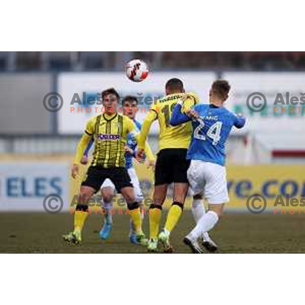 Dario Rugasevic in action during Prva Liga Telemach 2021-2022 football match between Kalcer Radomlje and Bravo in Domzale, Slovenia on March 18, 2022