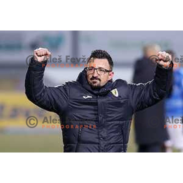 Nermin Basic, head coach of Kalcer Radomlje during Prva Liga Telemach 2021-2022 football match between Kalcer Radomlje and Bravo in Domzale, Slovenia on March 18, 2022 