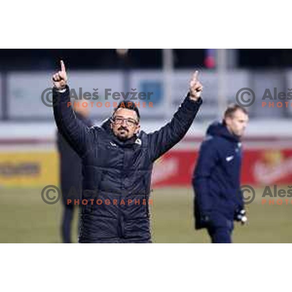 Nermin Basic, head coach of Kalcer Radomlje during Prva Liga Telemach 2021-2022 football match between Kalcer Radomlje and Bravo in Domzale, Slovenia on March 18, 2022 