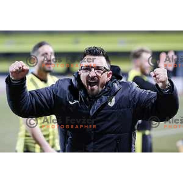 Nermin Basic, head coach of Kalcer Radomlje during Prva Liga Telemach 2021-2022 football match between Kalcer Radomlje and Bravo in Domzale, Slovenia on March 18, 2022 