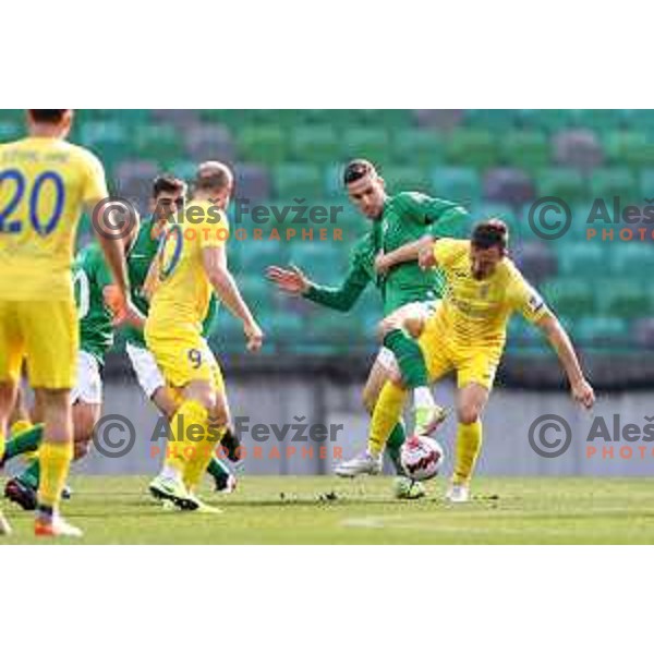 Of Olimpija In action during Prva Liga Telemach football match between Olimpija and Domzale in SRC Stozice, Ljubljana, Slovenia on March 20, 2022