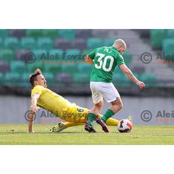 Of Olimpija In action during Prva Liga Telemach football match between Olimpija and Domzale in SRC Stozice, Ljubljana, Slovenia on March 20, 2022