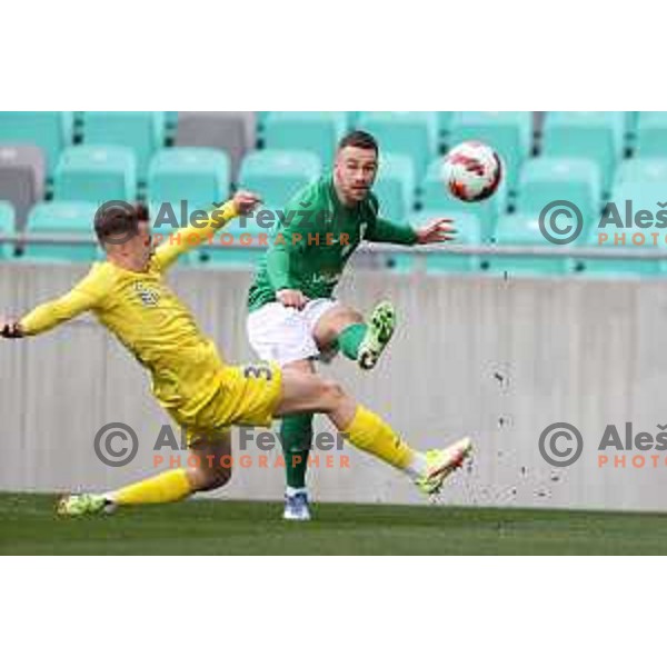 Of Olimpija In action during Prva Liga Telemach football match between Olimpija and Domzale in SRC Stozice, Ljubljana, Slovenia on March 20, 2022