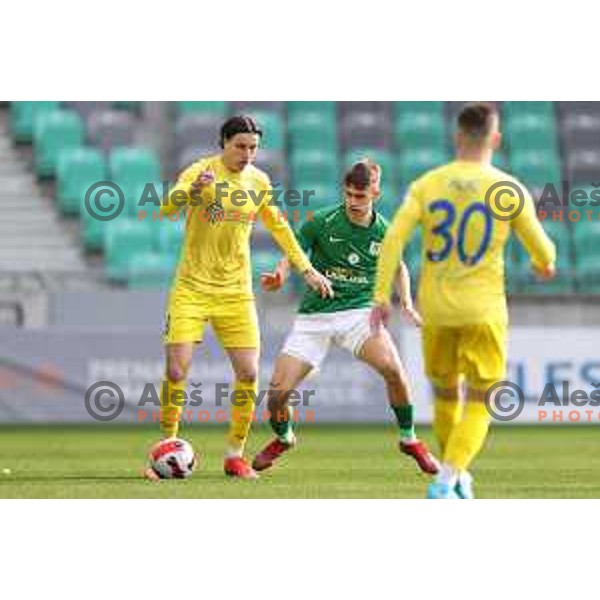 action during Prva Liga Telemach football match between Olimpija and Domzale in SRC Stozice, Ljubljana, Slovenia on March 20, 2022