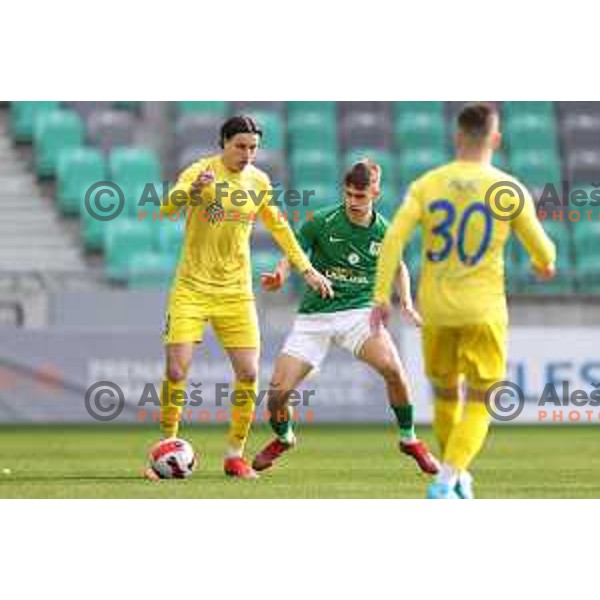 action during Prva Liga Telemach football match between Olimpija and Domzale in SRC Stozice, Ljubljana, Slovenia on March 20, 2022