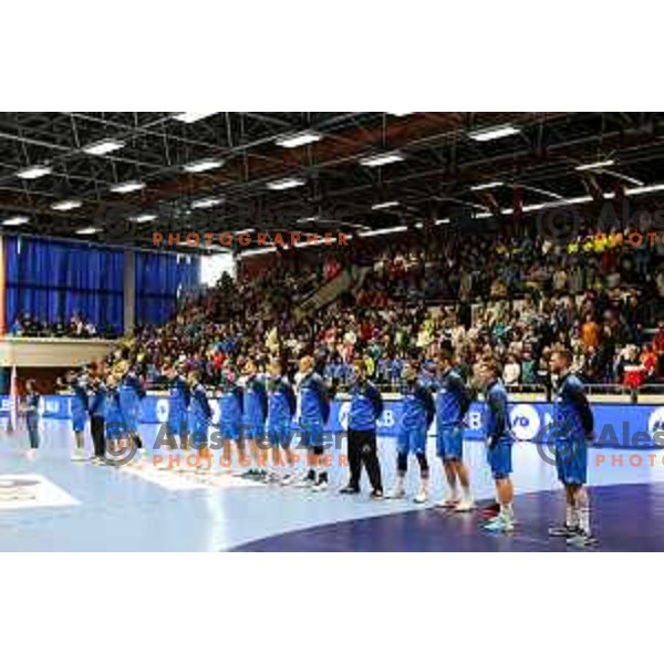 in action during World championship 2023 qualifications match between Slovenia and Italy in Celje, Slovenia on March 20, 2022