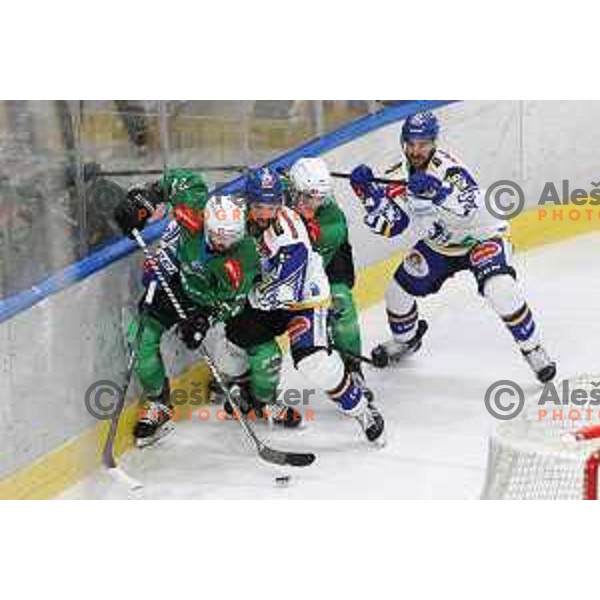 of SZ Olimpija in action during sixt game of quarter-final of IceHL between SZ Olimpija and VSV in Ljubljana, Slovenia on March 20, 2022