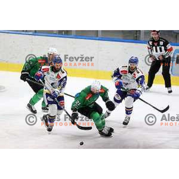 of SZ Olimpija in action during sixt game of quarter-final of IceHL between SZ Olimpija and VSV in Ljubljana, Slovenia on March 20, 2022