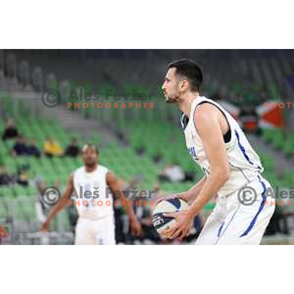 in action during Nova KBM league basketball match between Cedevita Olimpija and Terme Olimia Podcetrtek in Stozice, Arena, Ljubljana, Slovenia on March 21, 2022