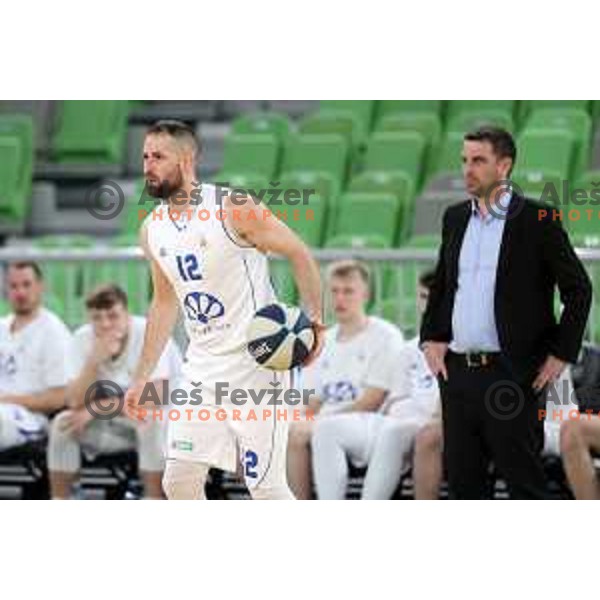 Sandi Cebular in action during Nova KBM league basketball match between Cedevita Olimpija and Terme Olimia Podcetrtek in Stozice, Arena, Ljubljana, Slovenia on March 21, 2022