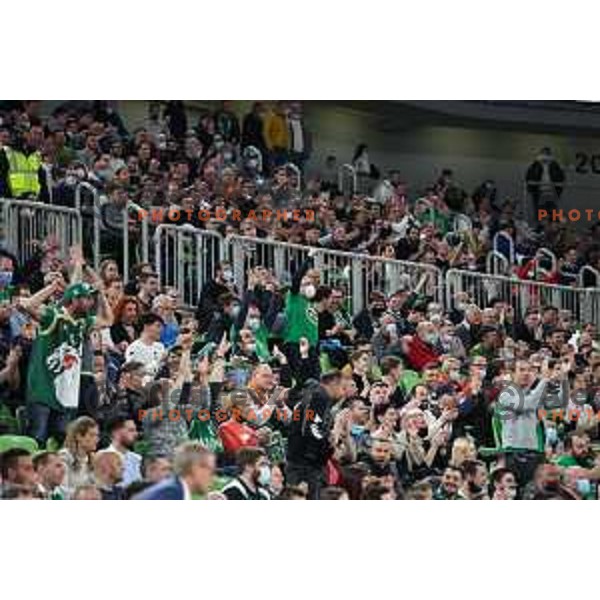Of Cedevita Olimpija in action during 7days EuroCup regular season basketball match between Cedevita Olimpija and Reyer Venezia in Stozice, Arena, Ljubljana, Slovenia on March 23, 2022