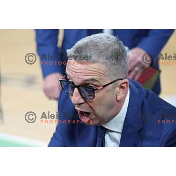 Of Cedevita Olimpija in action during 7days EuroCup regular season basketball match between Cedevita Olimpija and Reyer Venezia in Stozice, Arena, Ljubljana, Slovenia on March 23, 2022