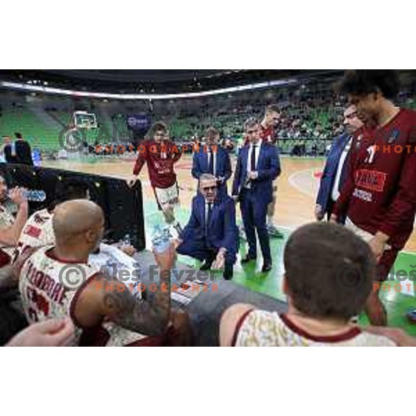 Of Cedevita Olimpija in action during 7days EuroCup regular season basketball match between Cedevita Olimpija and Reyer Venezia in Stozice, Arena, Ljubljana, Slovenia on March 23, 2022