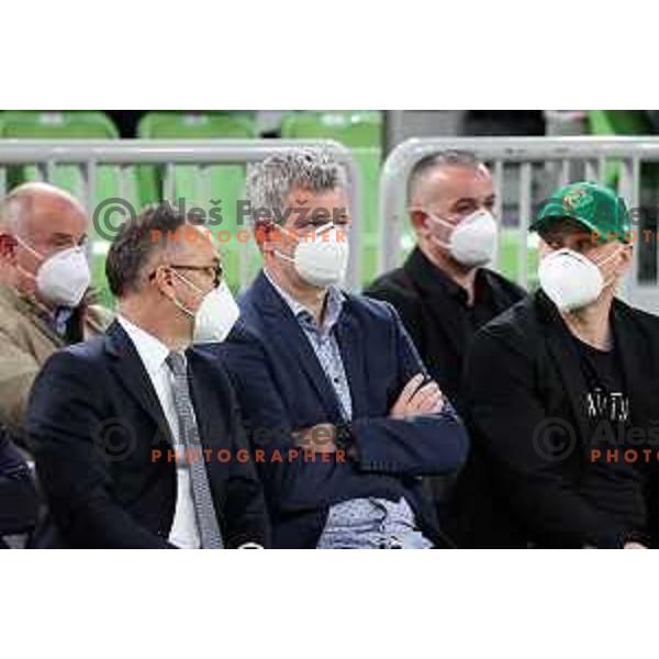 Of Cedevita Olimpija in action during 7days EuroCup regular season basketball match between Cedevita Olimpija and Reyer Venezia in Stozice, Arena, Ljubljana, Slovenia on March 23, 2022