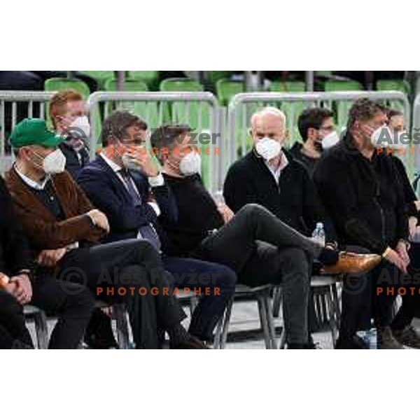 Of Cedevita Olimpija in action during 7days EuroCup regular season basketball match between Cedevita Olimpija and Reyer Venezia in Stozice, Arena, Ljubljana, Slovenia on March 23, 2022