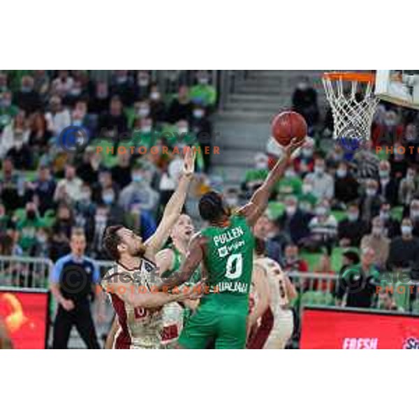 Jacob Pullen of Cedevita Olimpija in action during 7days EuroCup regular season basketball match between Cedevita Olimpija and Reyer Venezia in Stozice, Arena, Ljubljana, Slovenia on March 23, 2022