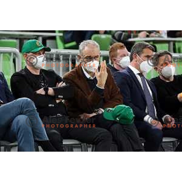Emil Tedeschi, president of Cedevita Olimpija in action during 7days EuroCup regular season basketball match between Cedevita Olimpija and Reyer Venezia in Stozice, Arena, Ljubljana, Slovenia on March 23, 2022
