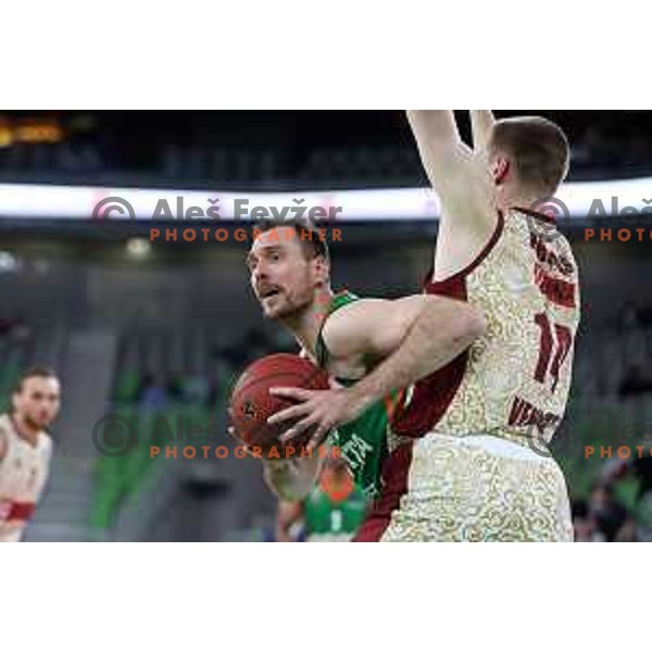 Zoran Dragic of Cedevita Olimpija in action during 7days EuroCup regular season basketball match between Cedevita Olimpija and Reyer Venezia in Stozice, Arena, Ljubljana, Slovenia on March 23, 2022