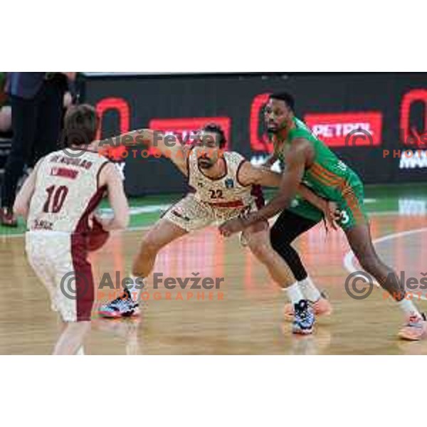 Melvin Ejim of Cedevita Olimpija in action during 7days EuroCup regular season basketball match between Cedevita Olimpija and Reyer Venezia in Stozice, Arena, Ljubljana, Slovenia on March 23, 2022
